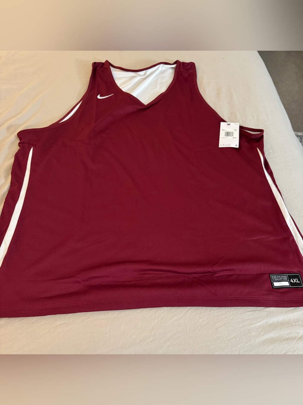 NEW NWT Nike Men’s Dri-FIT Reversible Practice Basketball Tank 4XL
